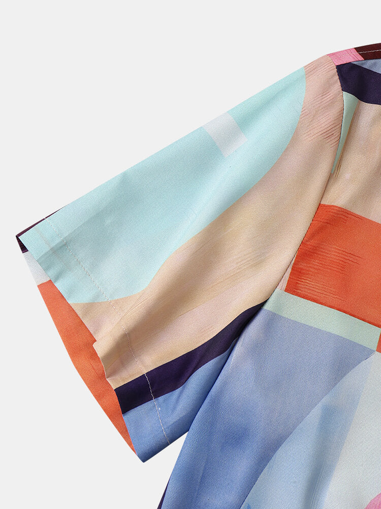 Creative Digital Print Multicolor Shirt