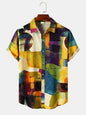 Abstract Print Short Sleeve Shirt