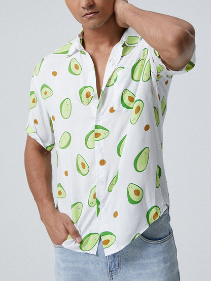 Avocado Print Short Sleeve Shirt