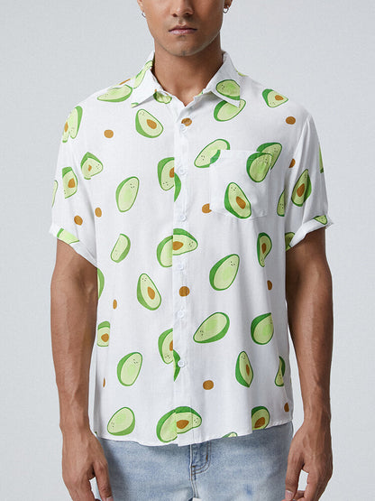 Avocado Print Short Sleeve Shirt