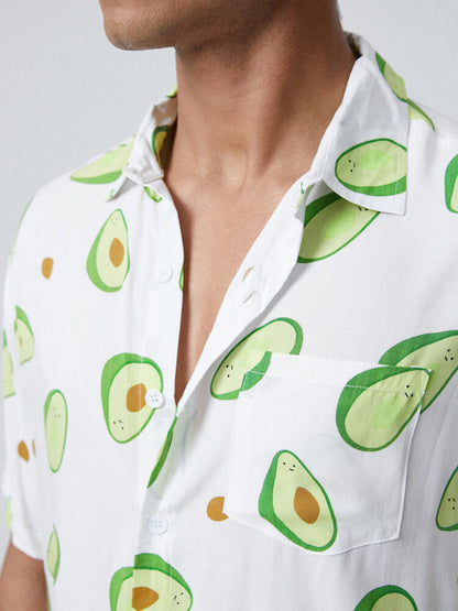 Avocado Print Short Sleeve Shirt