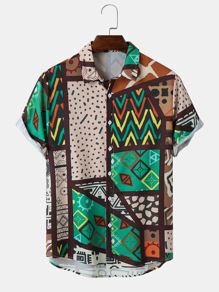 Geometric Print Shirt