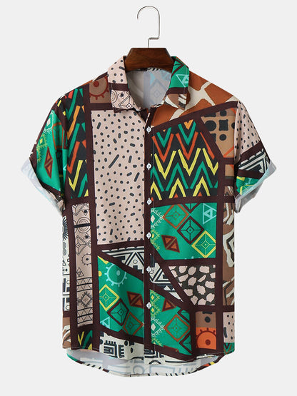 Geometric Print Shirt