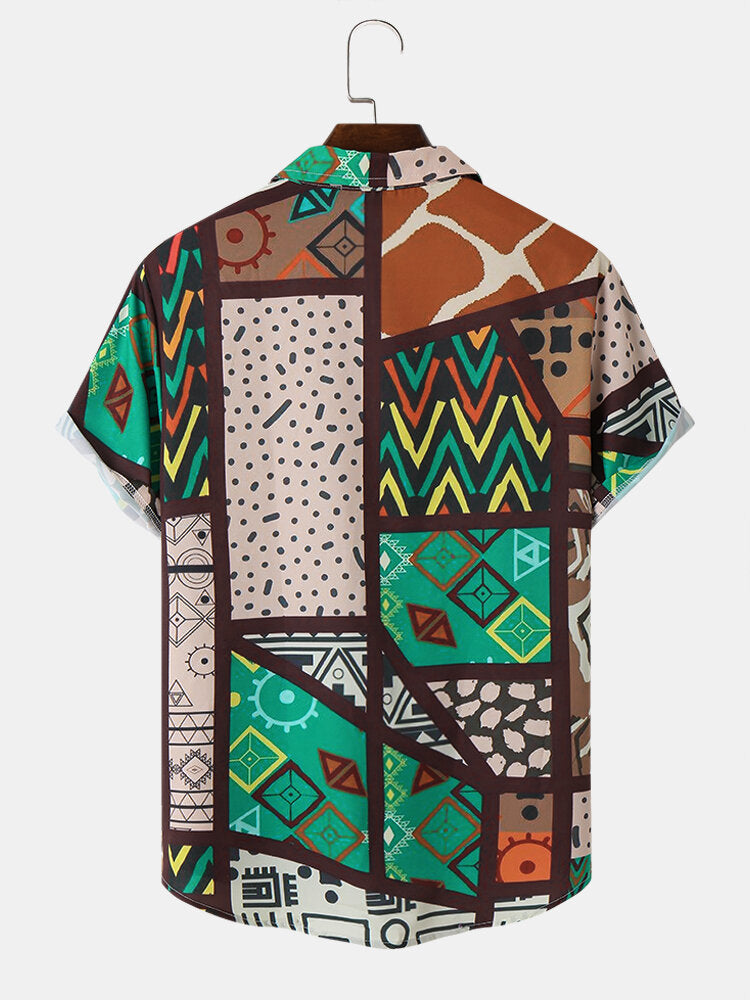 Geometric Print Shirt