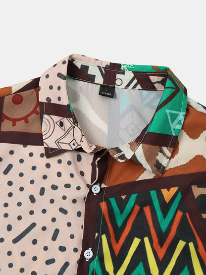 Geometric Print Shirt