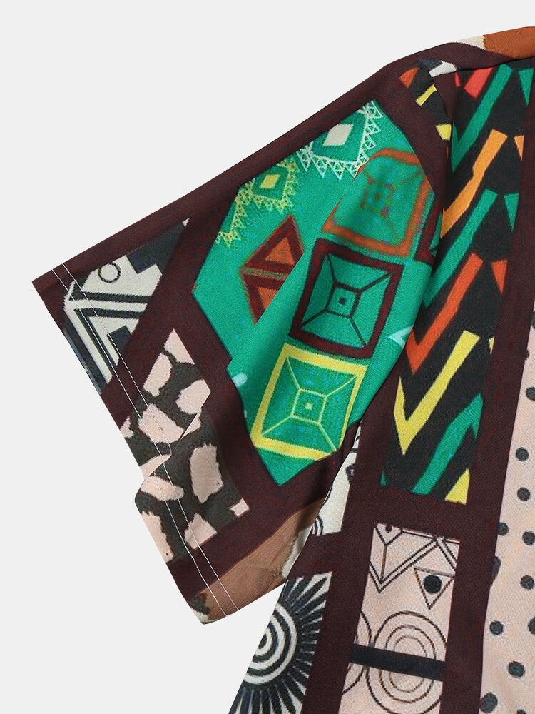 Geometric Print Shirt
