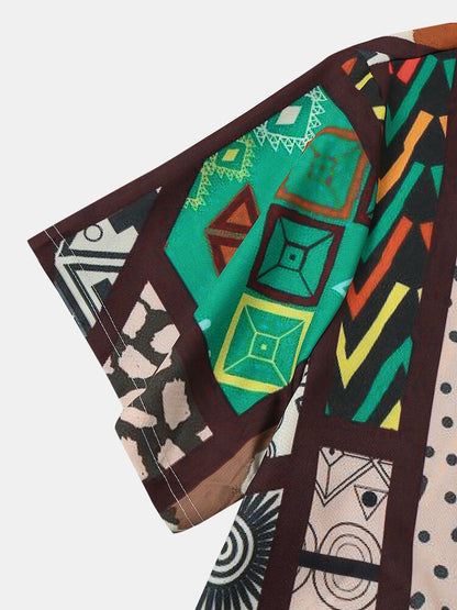 Geometric Print Shirt