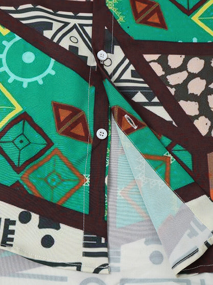 Geometric Print Shirt
