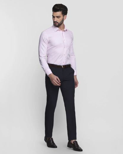 Solid formal shirt in pink