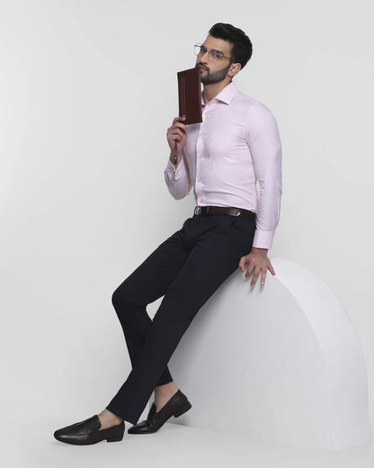 Solid formal shirt in pink