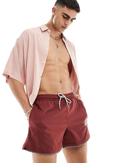 Oversized viscose shirt in light pink