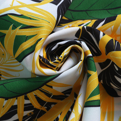 Men's Desert yellow print short sleeve casual shirt