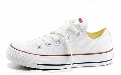 TRENDY MEN'S WHITE CANVAS SHOES